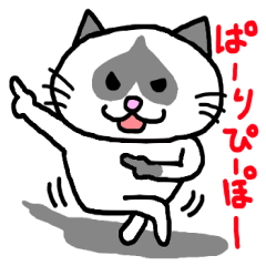 Funny Siamese cat Sticker