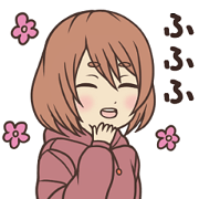 yuru_fuwa girl Sticker