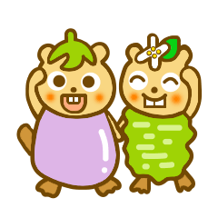 Beaver wasabi and eggplant