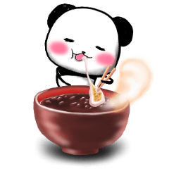 Sweet red-bean soup Panda.