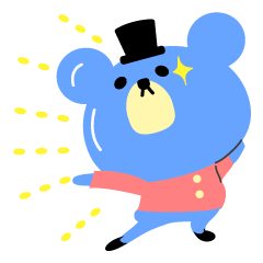 Kawaii blue bear2