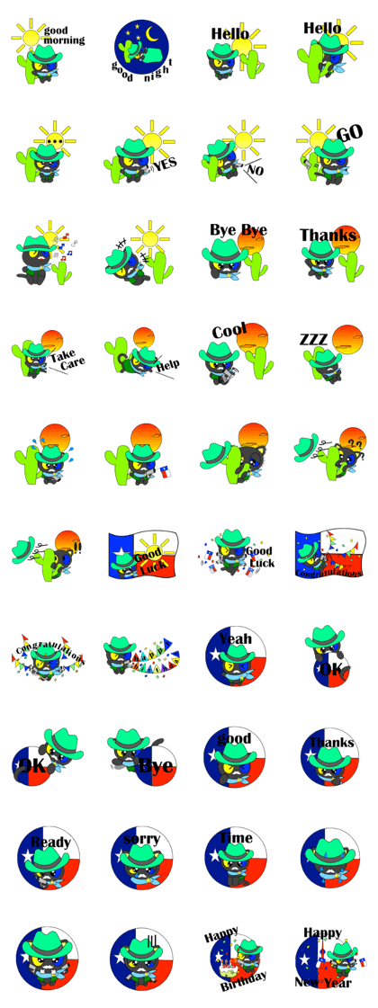 white beard cat (Cowboy ver.)