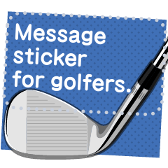 GOLF STICKER (Message Sticker/English)