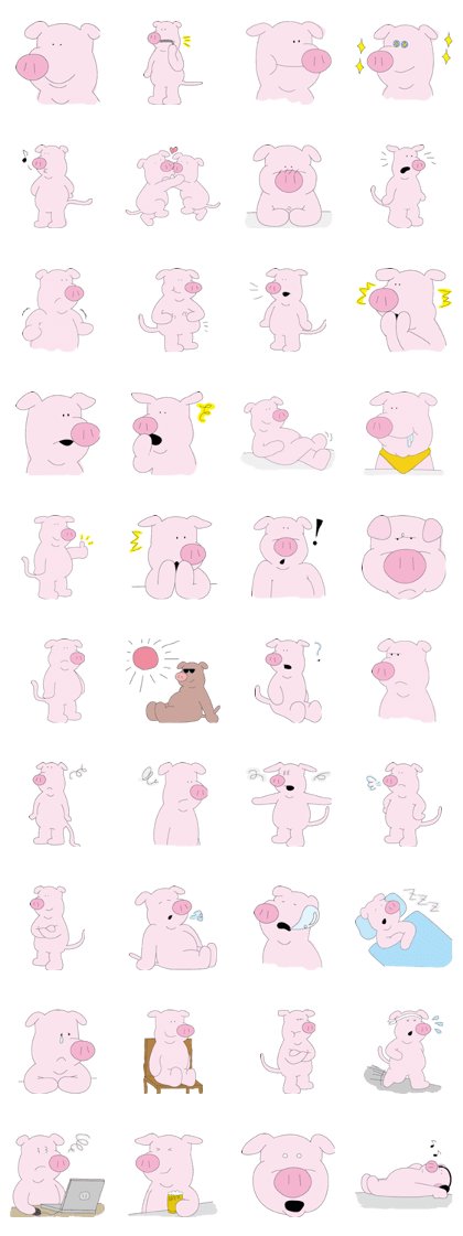 Lovely Pigs sticker Lovely Pigs sticker