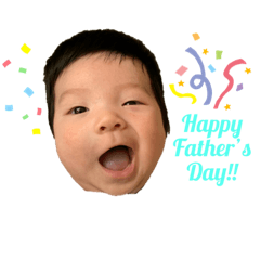 Happy Fathers Day Stickers