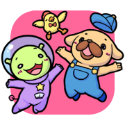 The cute animal's sticker.