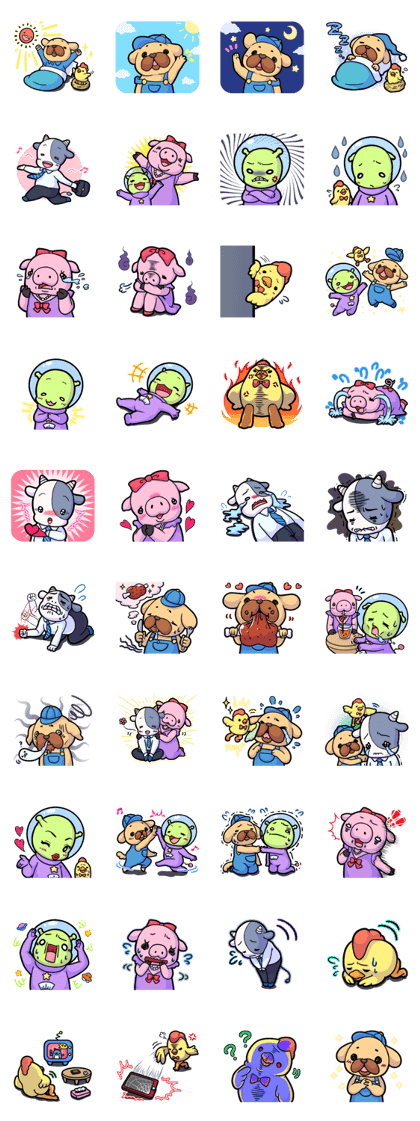 The cute animal's sticker.