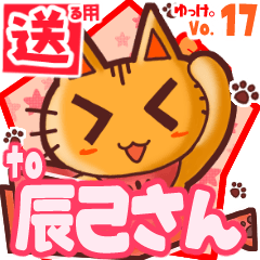 Cute cat's name sticker2 MY210620N21