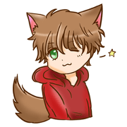 shy wolf sticker shy wolf sticker