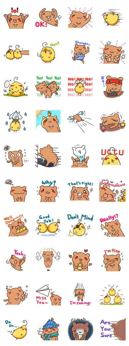 M bear and S bird Ver.2 M bear and S bird Ver.2