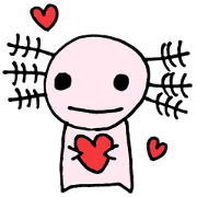 Cute Axolotl Sticker Cute Axolotl Sticker