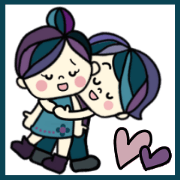 Pretty sticker of the calm color Pretty sticker of the calm color