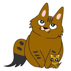 Big cat small cat Deji and Tora (English