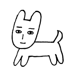 Jinme-kun, a human-faced dog