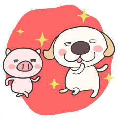 Puppy and piglet 2