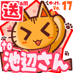 Cute cat's name sticker2 MY220620N27