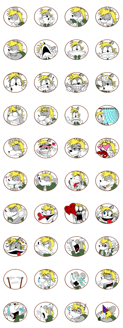 Cartoon Overreaction Sticker