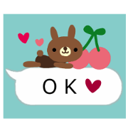Sticker of the balloon rabbit(new)