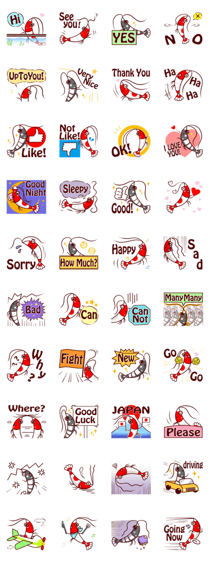 Benibachi Shrimp Official Sticker