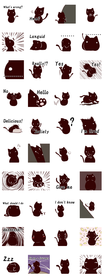 Black gourd cat English edition