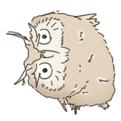 Deformed Owl Sticker