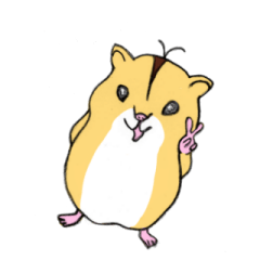 Colorful hamster