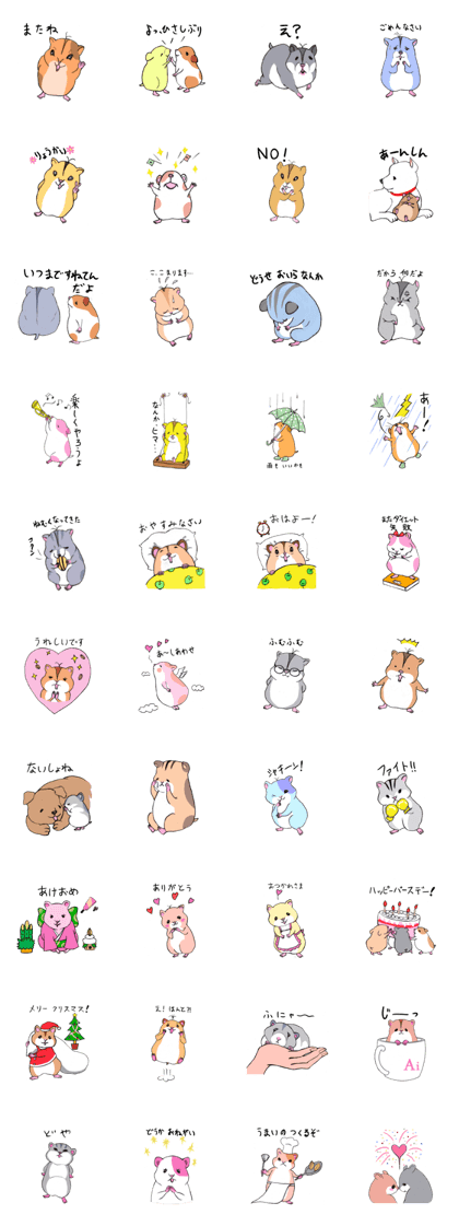 Colorful hamster