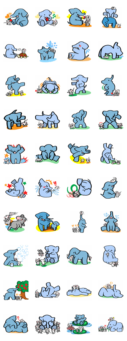 Elephant and mouse.