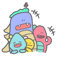 Polite dinosaurs sticker