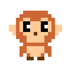 Pixel art monkey(ver2)