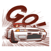 sticker of car addict