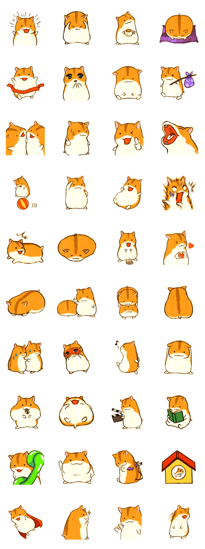 Dwarf hamsters sticker
