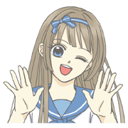 bowknot girls series stickers