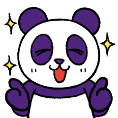 Purple Panda Cute