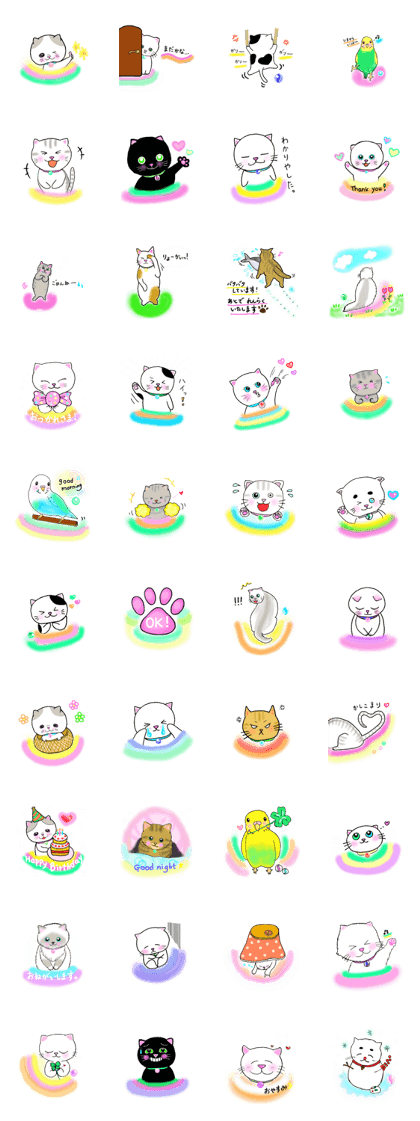 colorful color cats 2