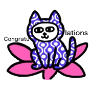 cat with the japanese design