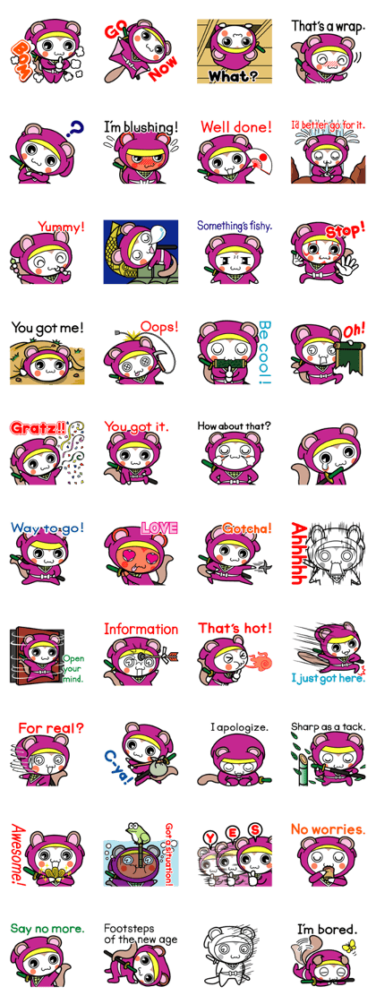 Flying squirrel ninja Momomaru(English)
