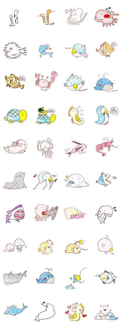 Creatures of chilling sea
