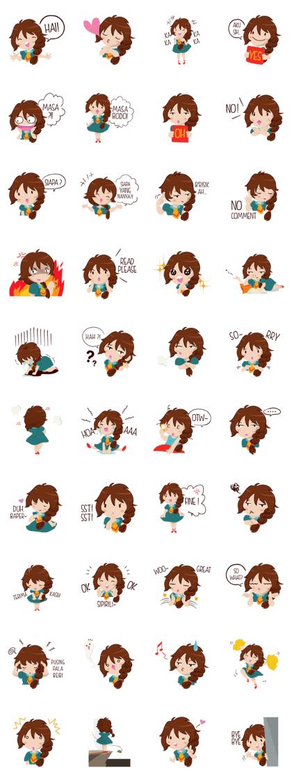 Chabbie the Funny Expressive Cute Girl