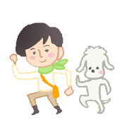 Toy Poodle and girl