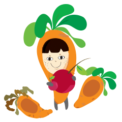 I ware carrot suit