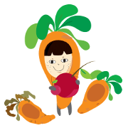 I ware carrot suit