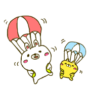 Rabbit:U-sa U-sa & Cat Friend:Mew-Mew