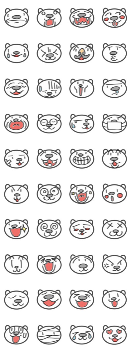 White Bear face