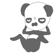 Realistic panda(word
