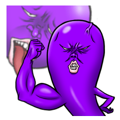 Mysterious purple Sticker