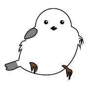 "kawashima" sticker.(Long-tailed T it)