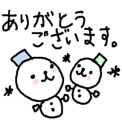 Cute snow man stickers.