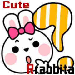 Cute Rabbita Simple Emotions Sticker