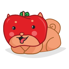 Ringoken apple dog